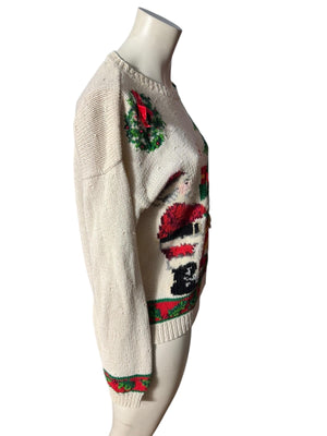 Vintage Christmas sweater M Marisa Christina 1993
