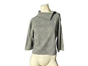 Vintage 80's black & white top XS It's Pure Gould