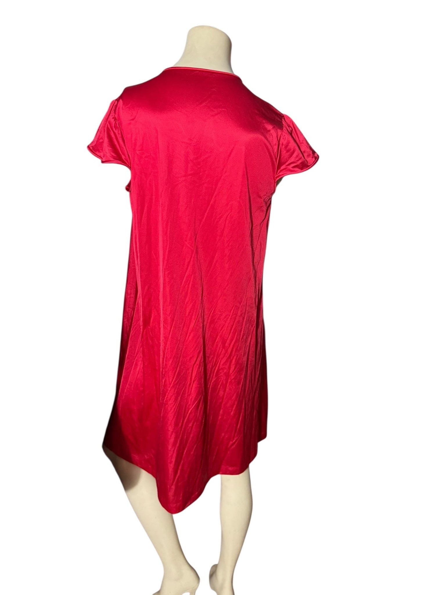 Vintage red nightgown M Vanity Fair M 34