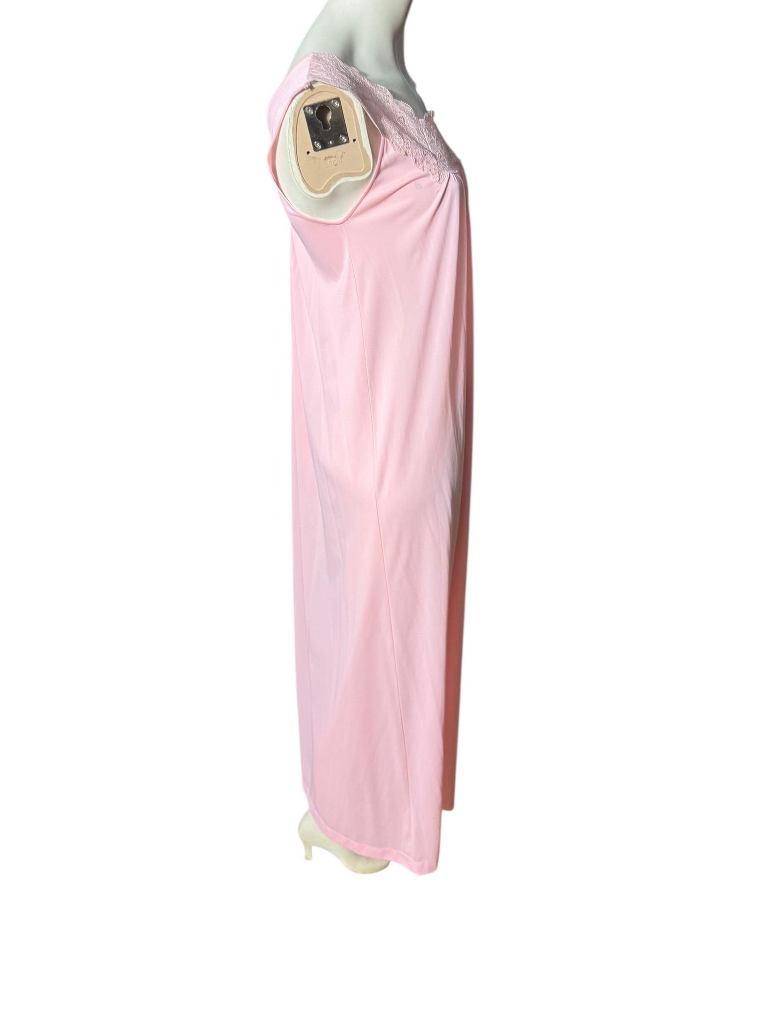 Vintage 70's pink long nightgown S Lorraine