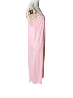Vintage 70's pink long nightgown S Lorraine