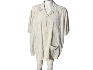 Vintage Guayabera tan men's shirt 3x Supreme