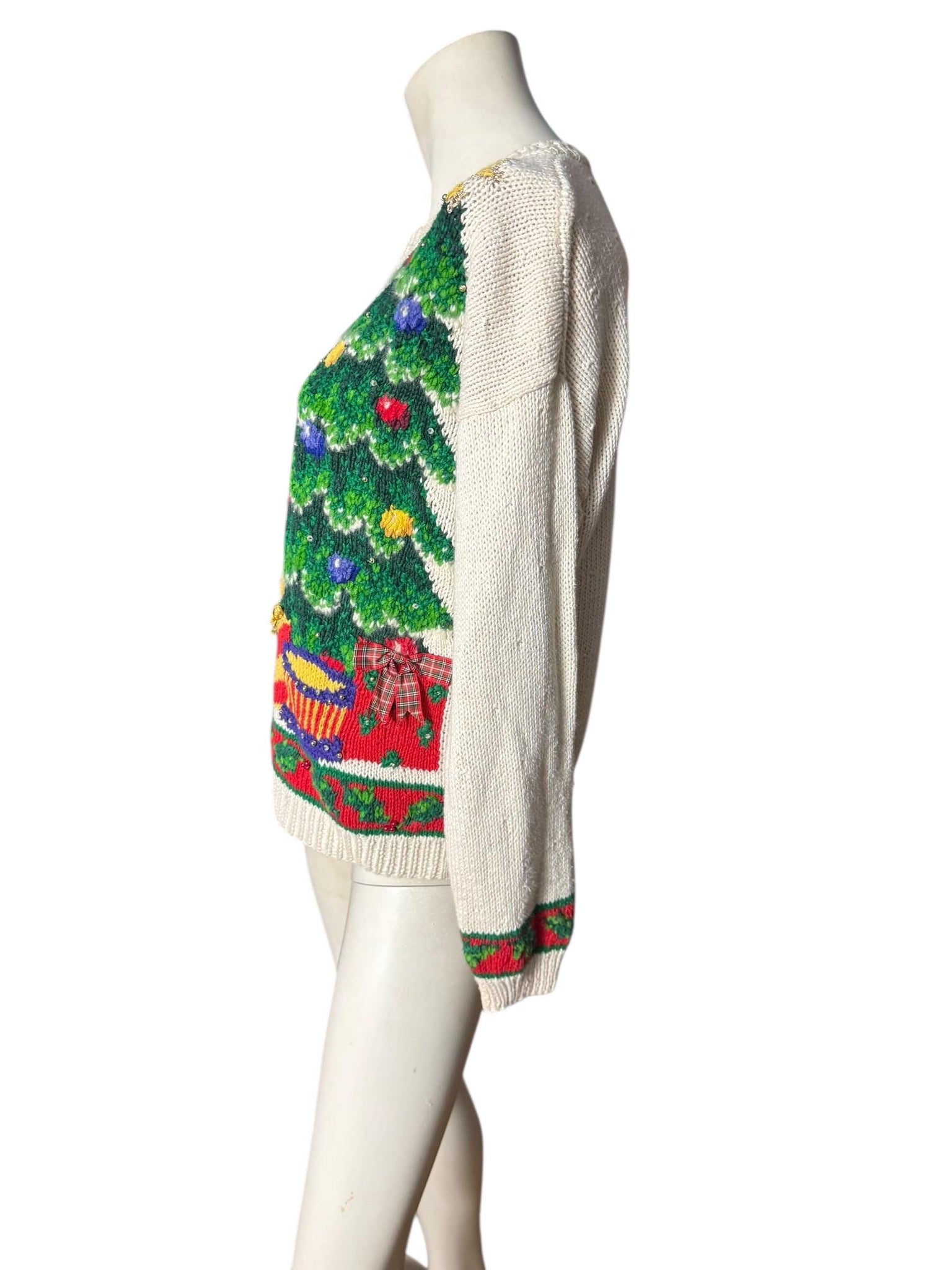 Vintage Christmas sweater M Marisa Christina 1993