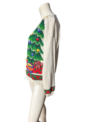 Vintage Christmas sweater M Marisa Christina 1993