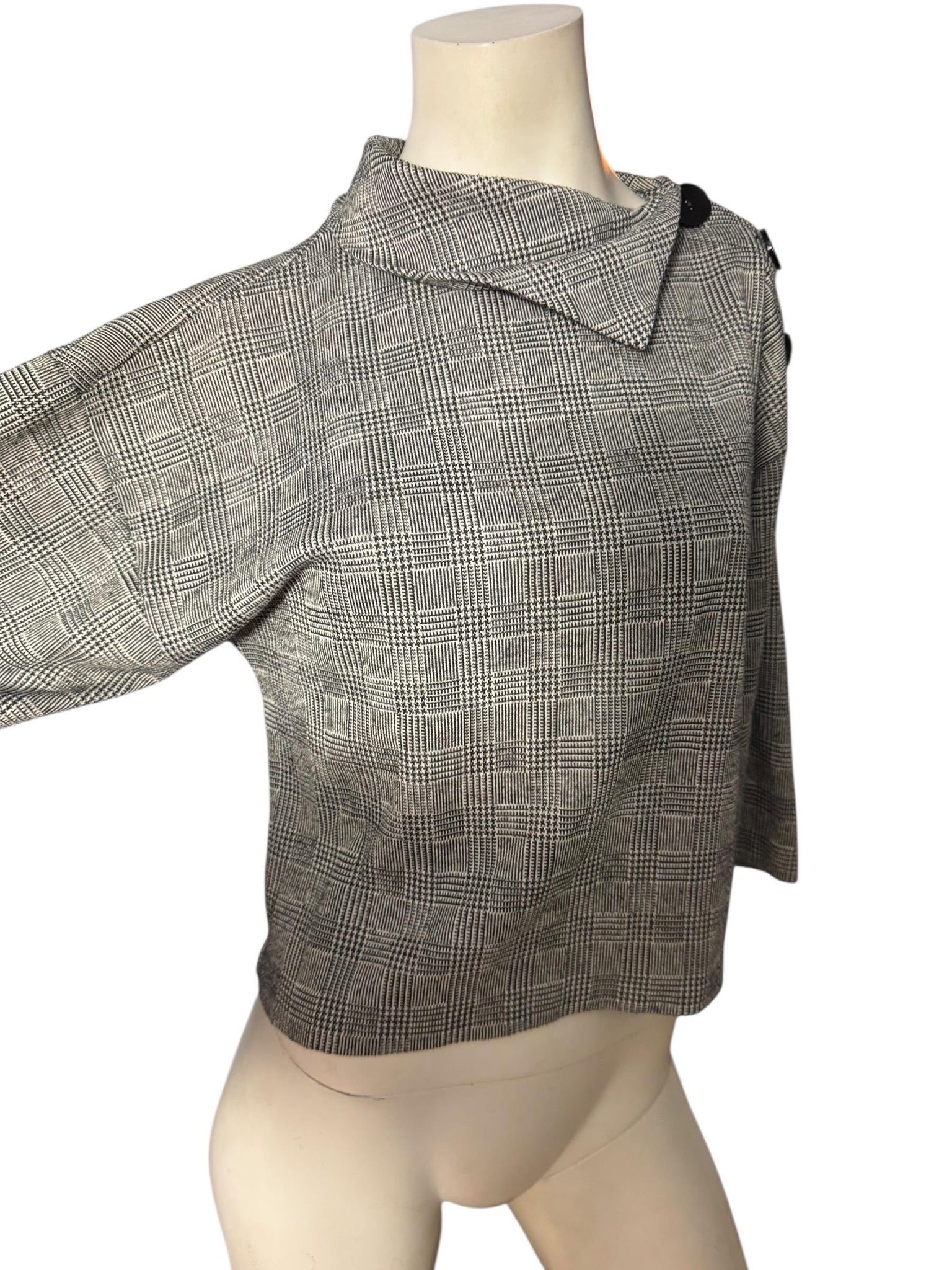 Vintage 80's black & white top XS It's Pure Gould