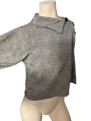 Vintage 80's black & white top XS It's Pure Gould