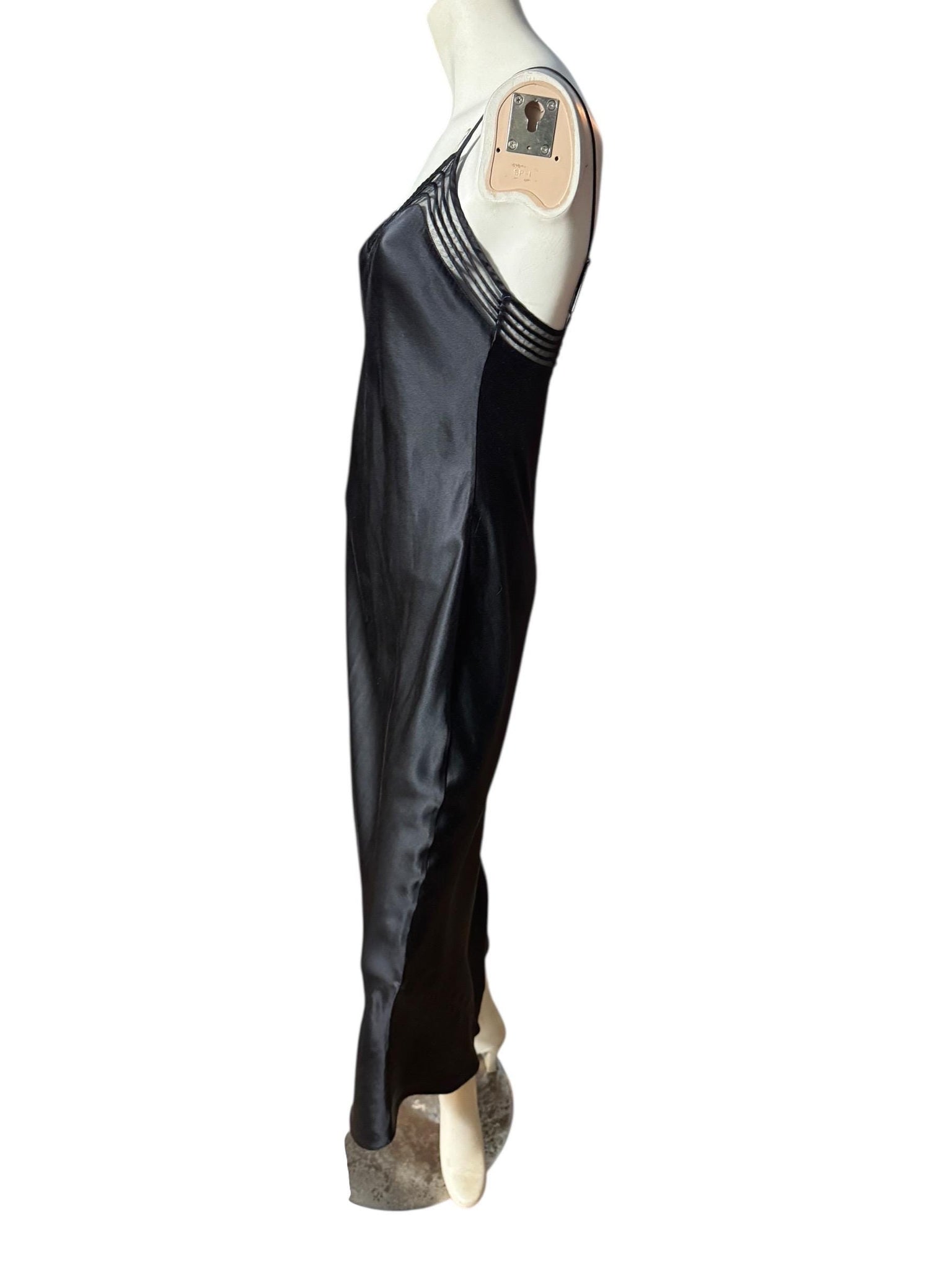 Victoria's Secret silk long black nightgown M