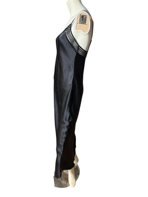 Victoria's Secret silk long black nightgown M