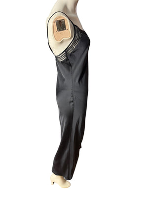 Victoria's Secret silk long black nightgown M