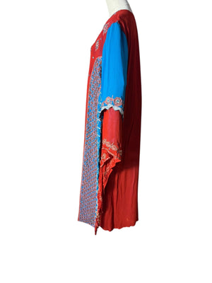 Vintage Indian bead caftan dress M L angel wing