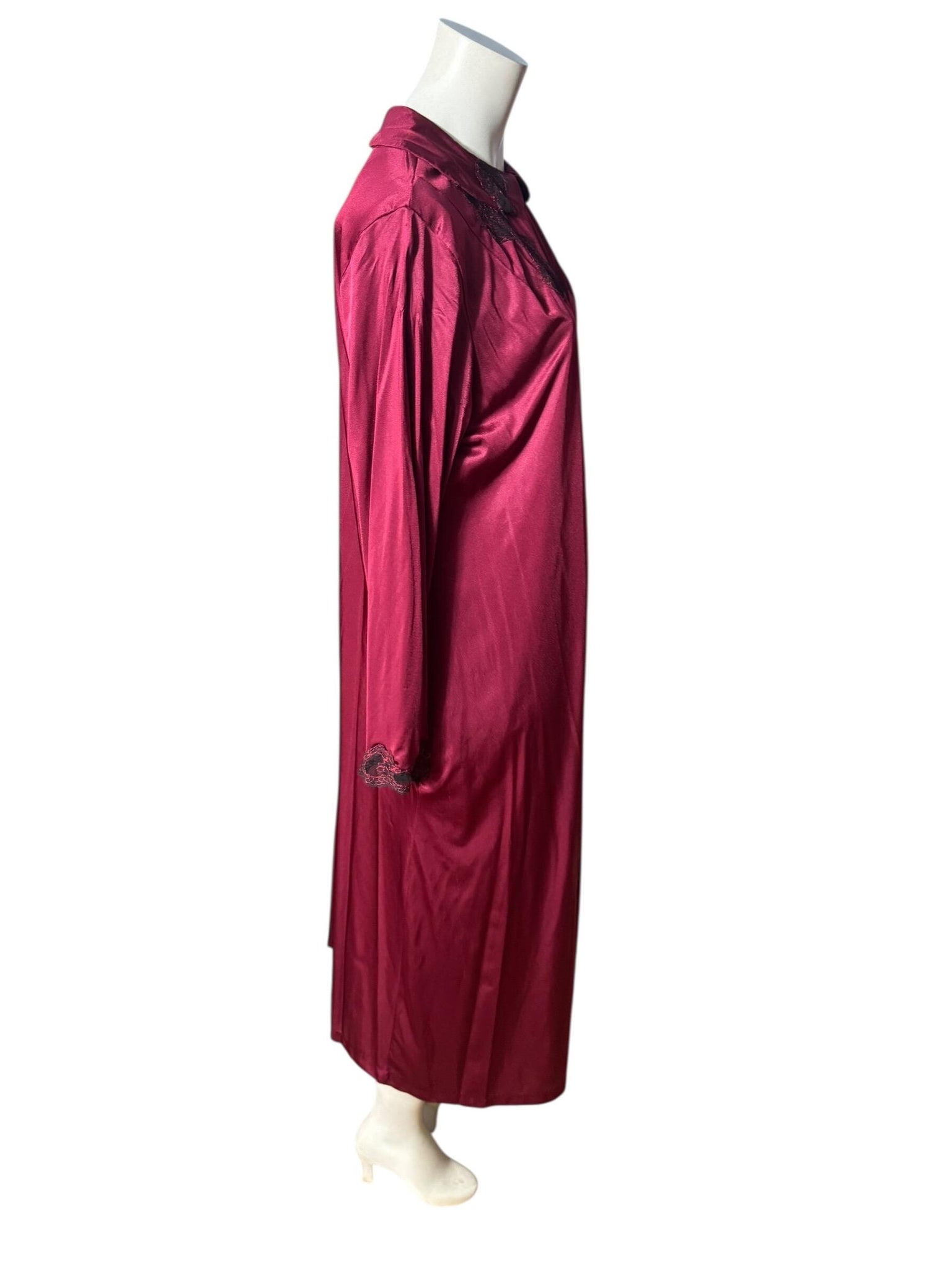Vintage 70's peignoir nightgown robe L Nancy King