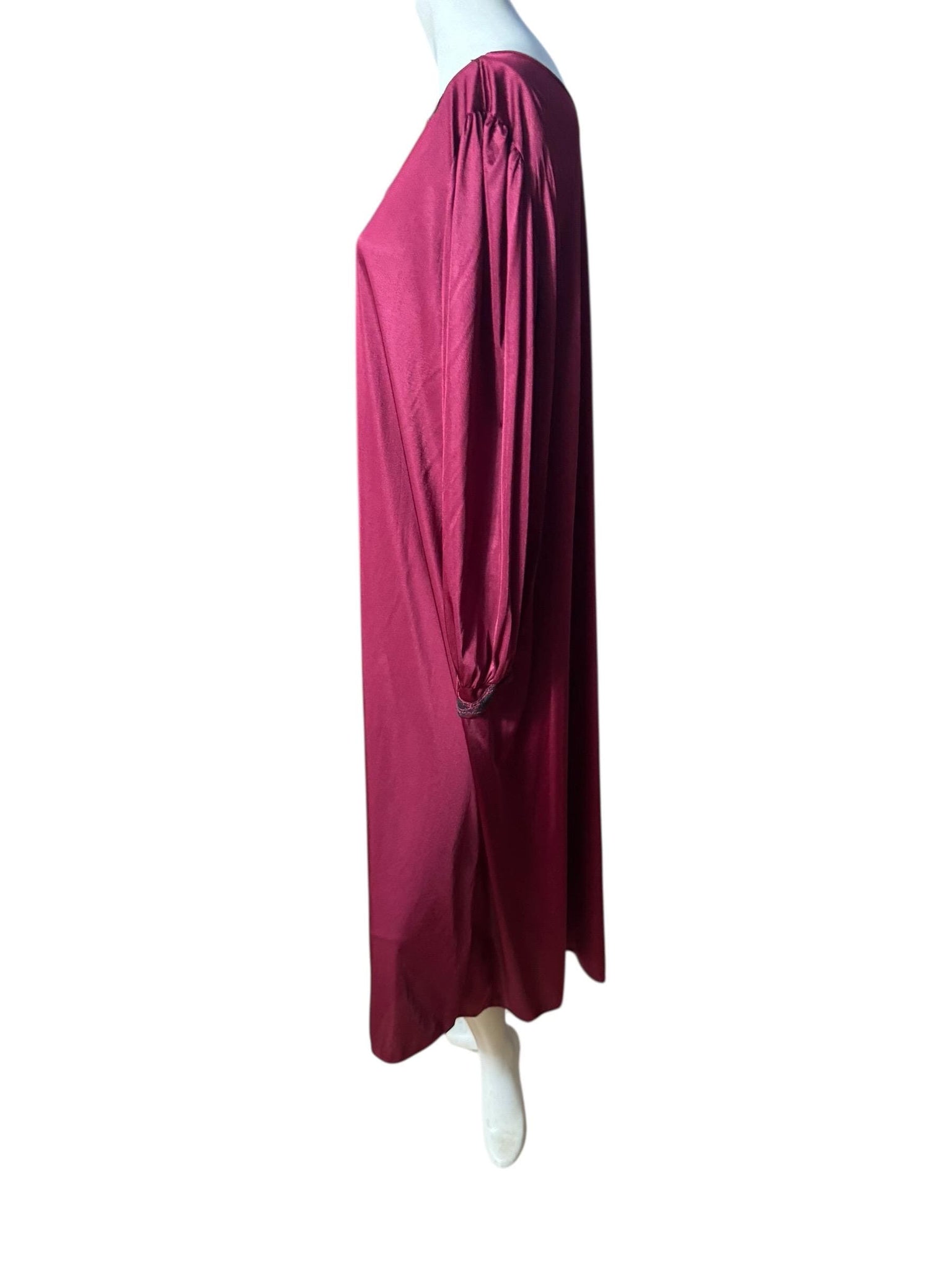 Vintage 70's peignoir nightgown robe L Nancy King