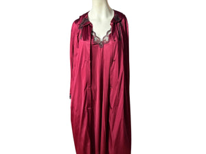 Vintage 70's peignoir nightgown robe L Nancy King
