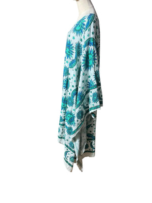 Vintage angel wing sleeve caftan dress XL boho