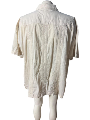 Vintage Guayabera tan men's shirt 3x Supreme