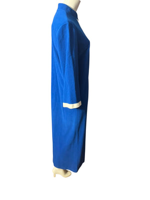 Vintage 70's Vanity Fair robe M L blue