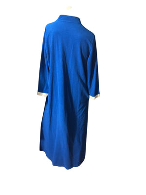 Vintage 70's Vanity Fair robe M L blue