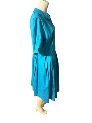 Vintage 50's 60's Lane Bryant cotton shirt dress XXL 21