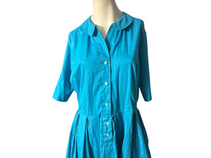 Vintage 50's 60's Lane Bryant cotton shirt dress XXL 21