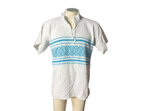Vintage 70’s festival knit cotton shirt 44