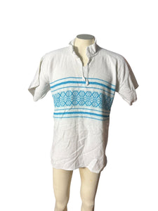 Vintage 70’s festival knit cotton shirt 44