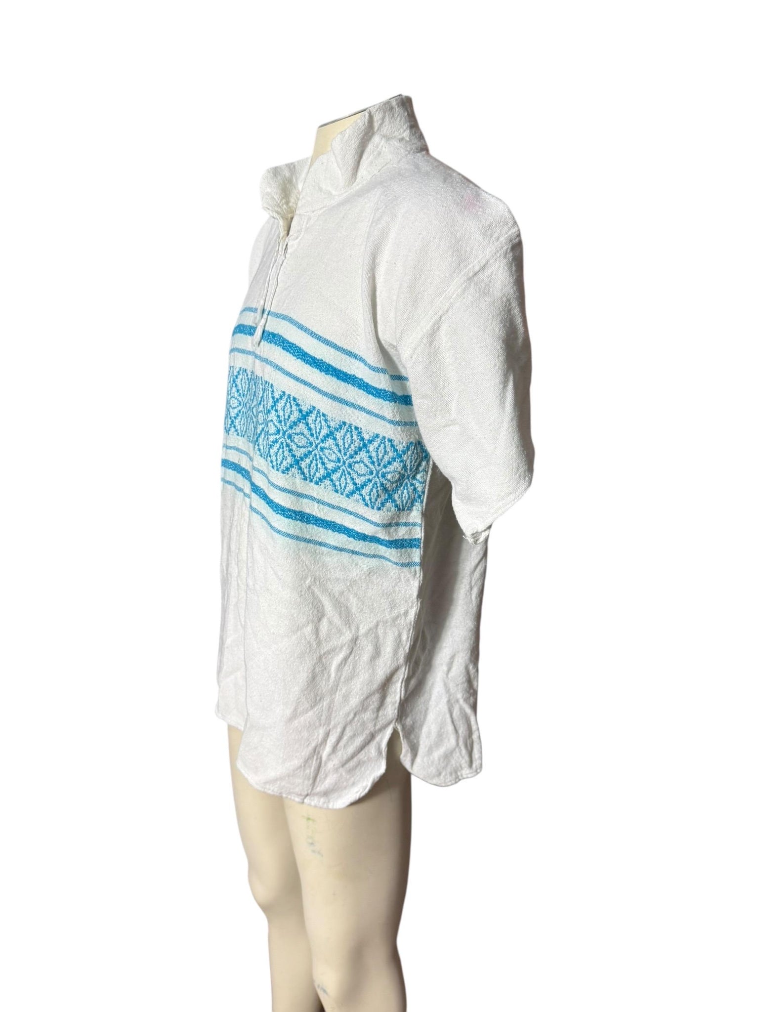 Vintage 70’s festival knit cotton shirt 44
