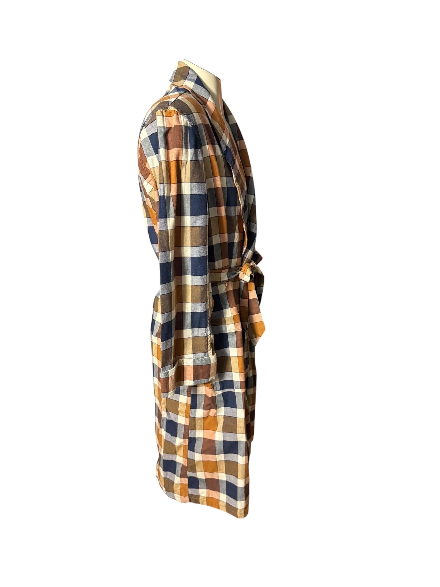 Vintage 60's plaid men's robe Roytex