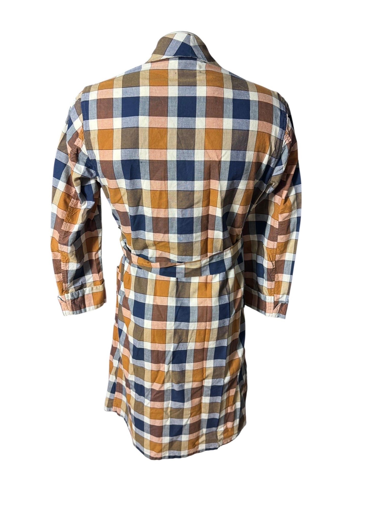 Vintage 60's plaid men's robe Roytex