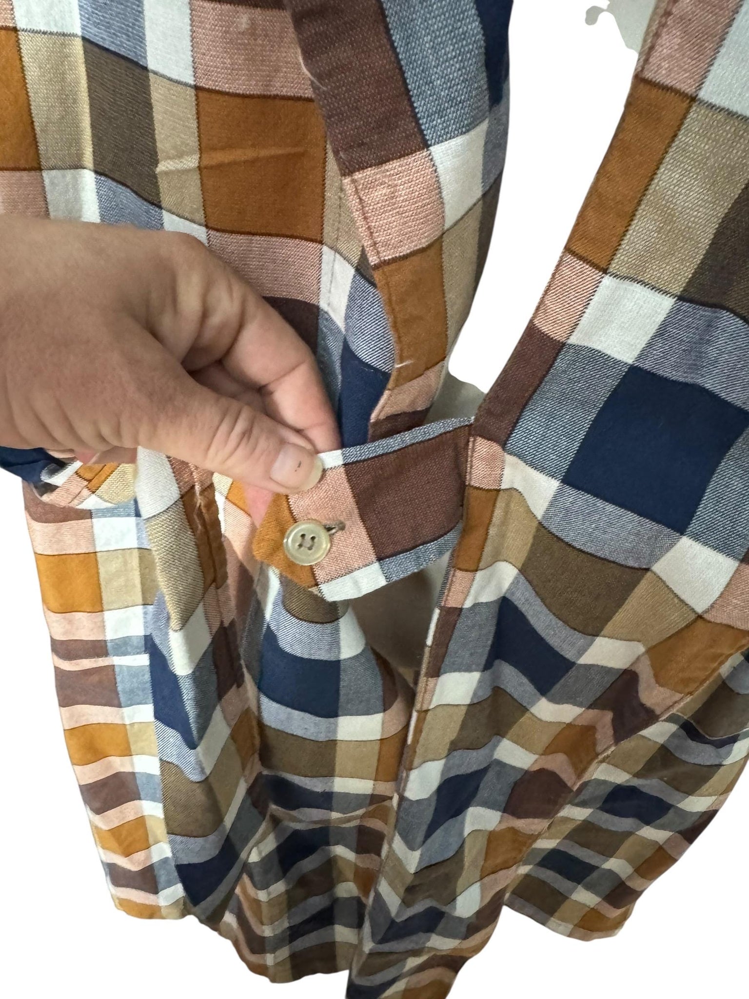 Vintage 60's plaid men's robe Roytex