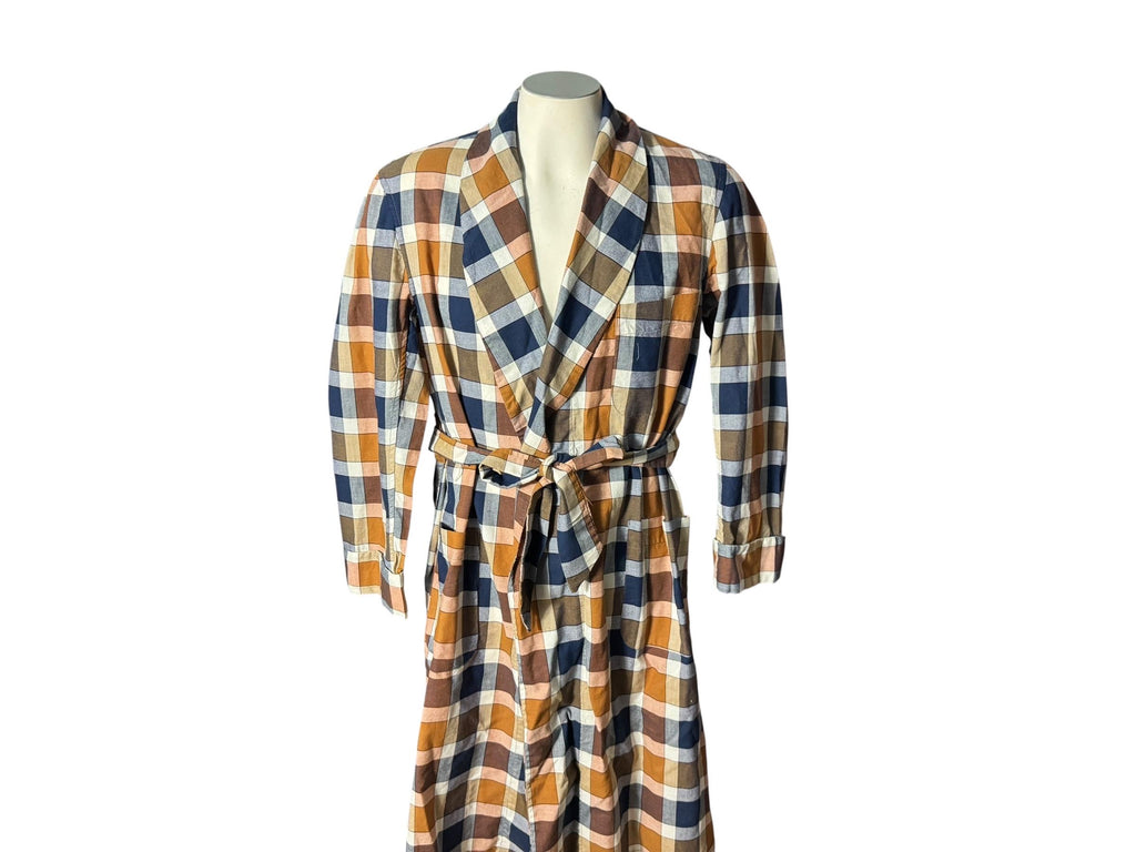 Vintage 60's plaid men's robe Roytex