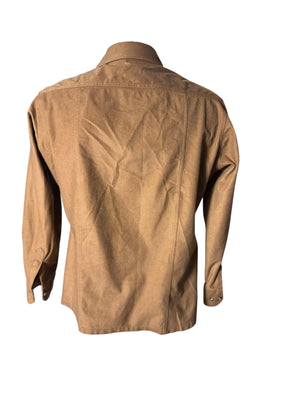 Vintage men's 70's brown men's shirt L JCPenney