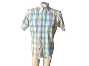 Vintage 80's Steeplechase men's plaid shirt M