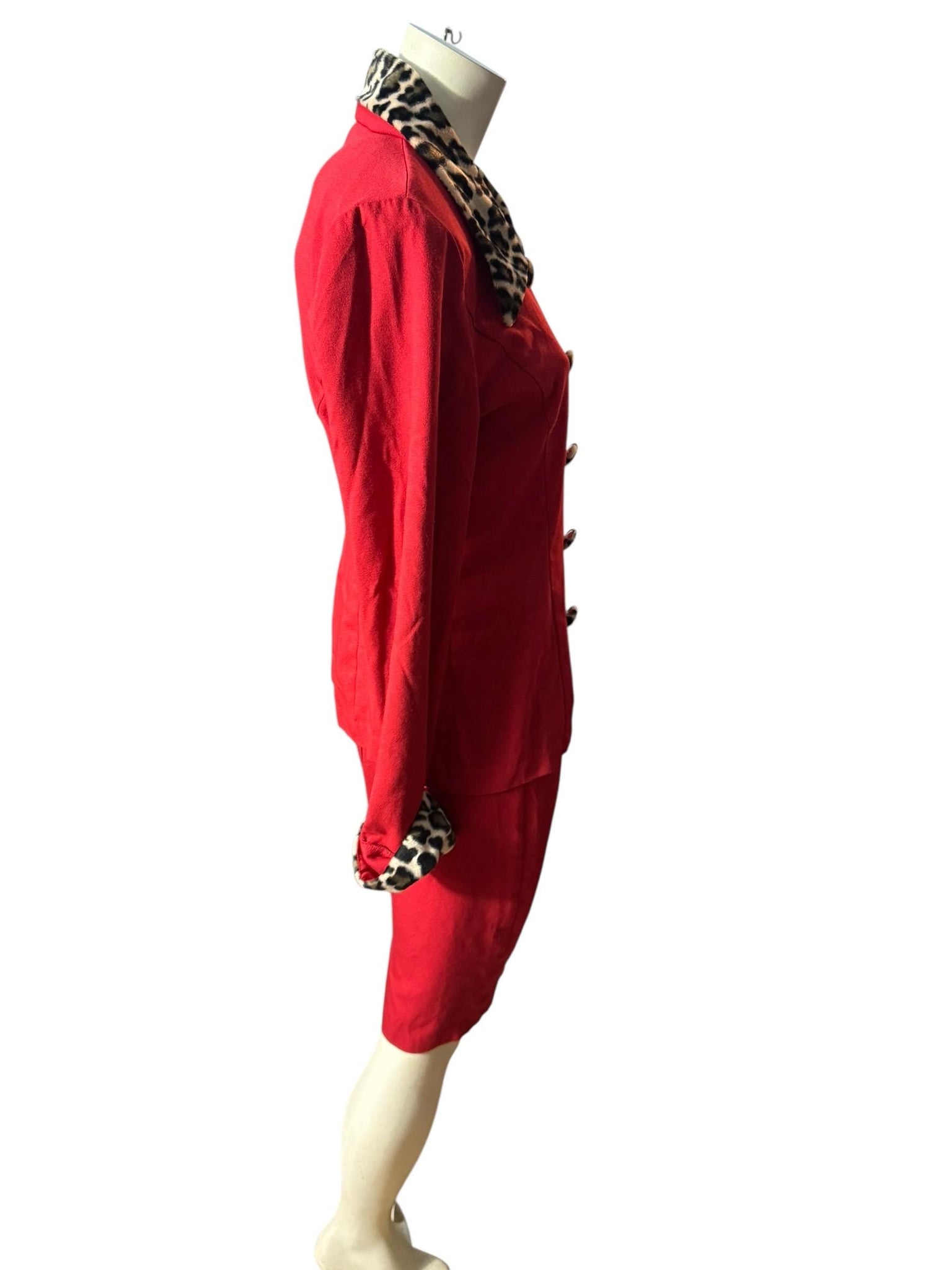 Vintage red & leopard suit 10 David Benjamin