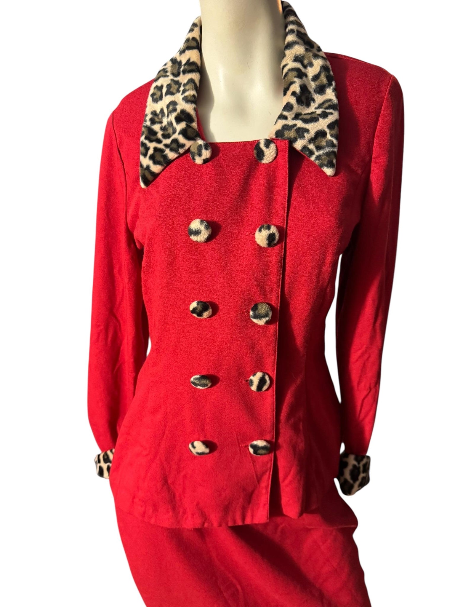 Vintage red & leopard suit 10 David Benjamin