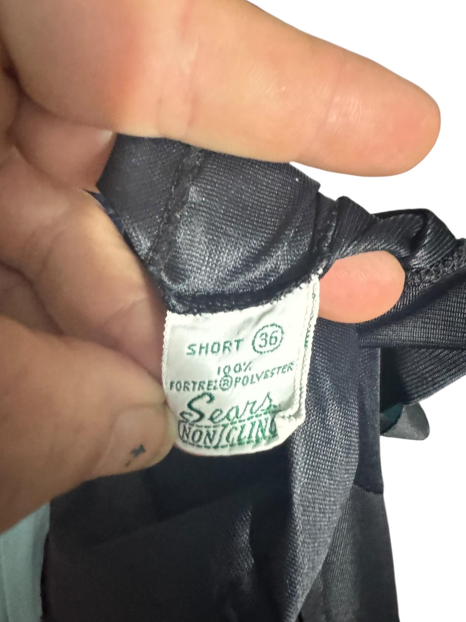 Vintage 50's 60's black Sears slip lingerie 36