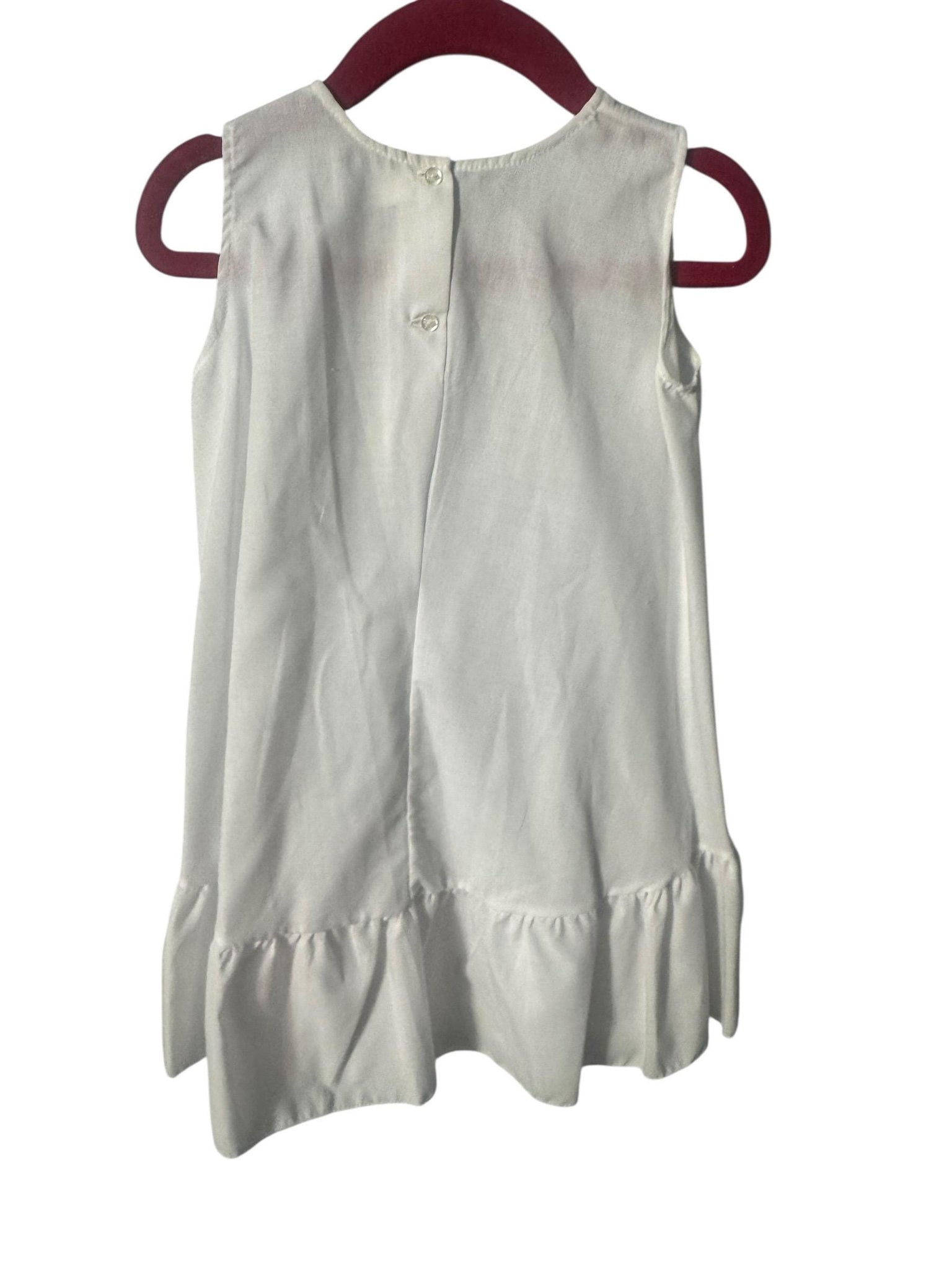 Vintage style white smocked baby dress 12 month Will Beth