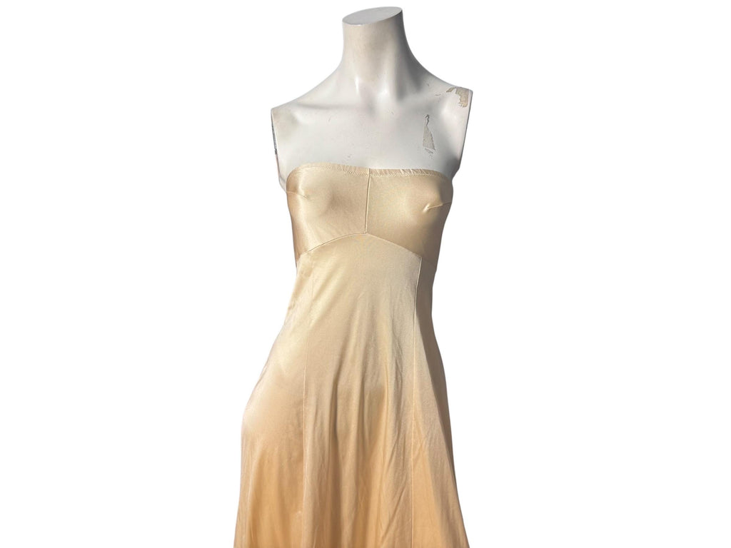 Vintage strapless long slip 32 Vanity Fair