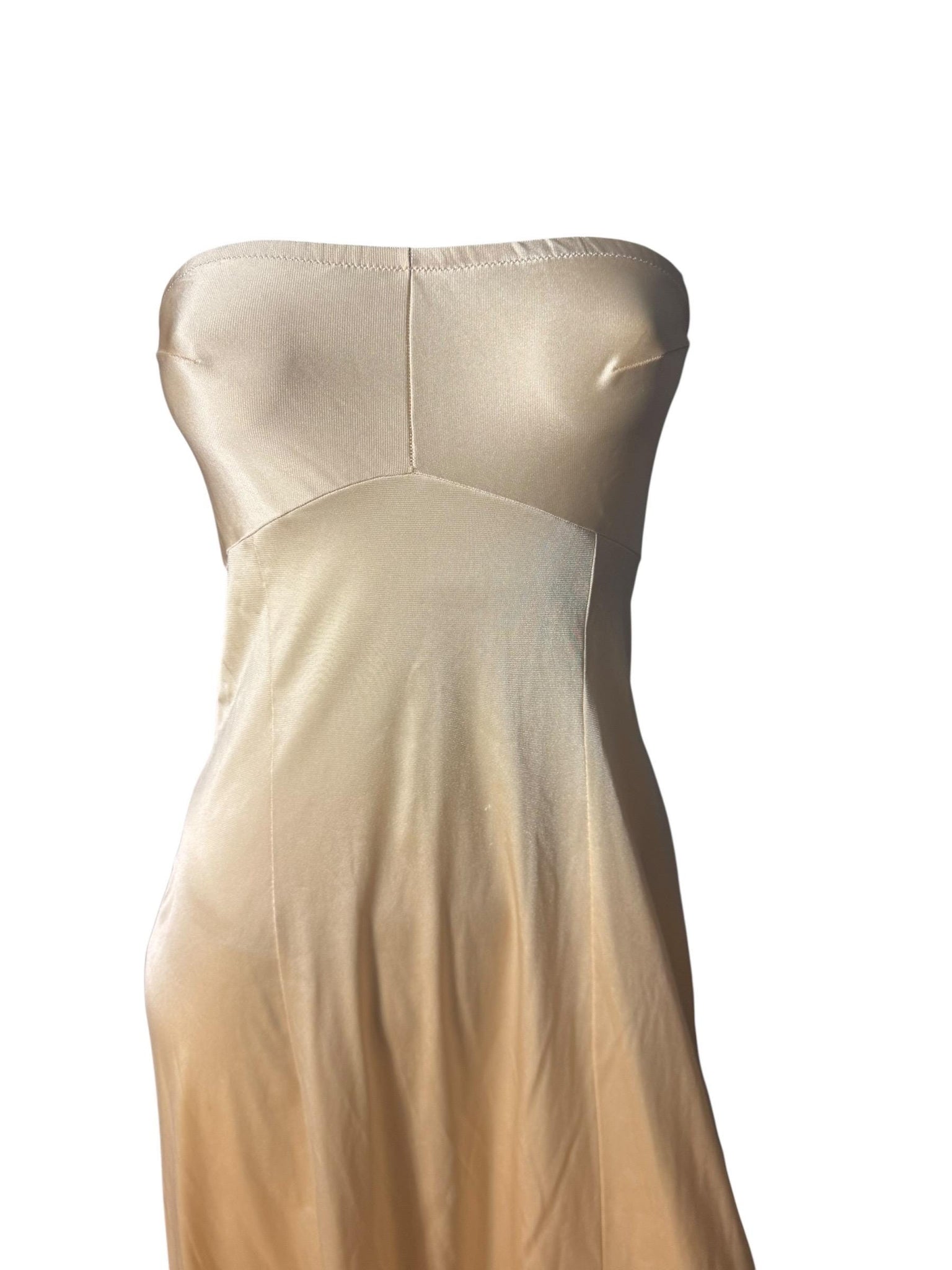 Vintage strapless long slip 32 Vanity Fair
