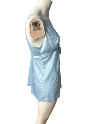 Vintage blue lingerie top M Sears