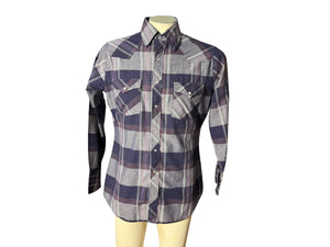 Vintage western cowboy shirt Youngbloods M black plaid
