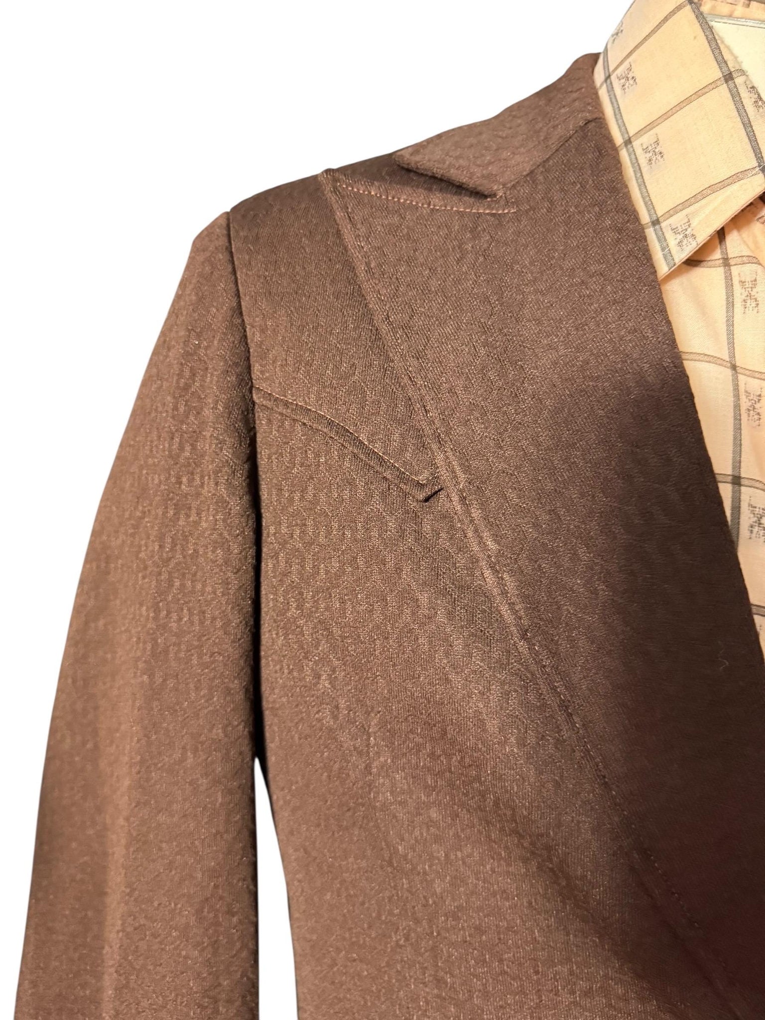 Vintage brown 70’s western suit jacket M 38