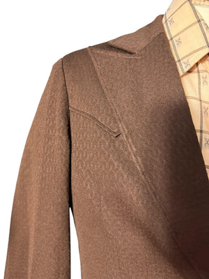 Vintage brown 70’s western suit jacket M 38