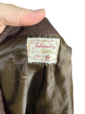 Vintage brown 70’s western suit jacket M 38