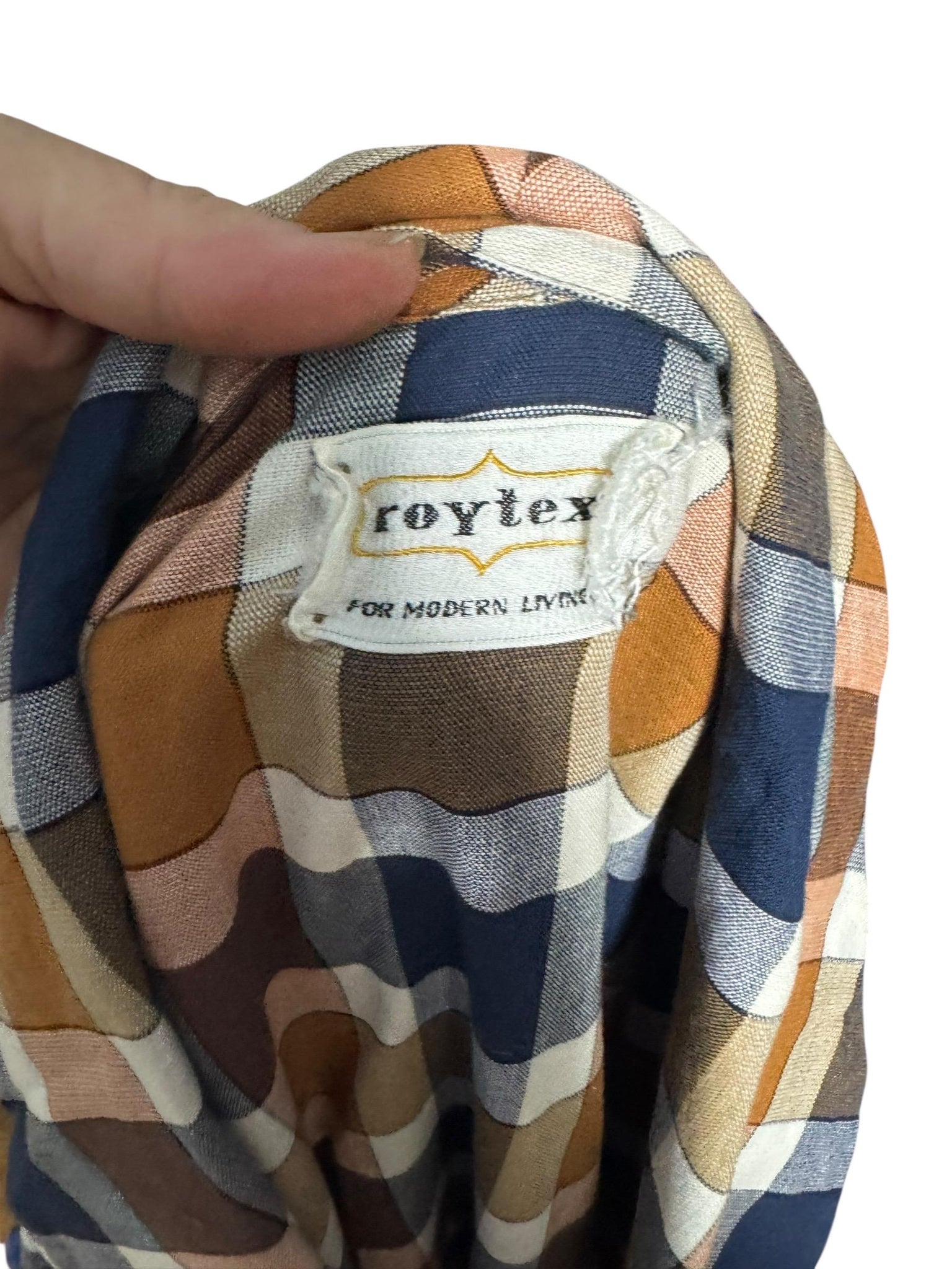 Vintage 60's plaid men's robe Roytex