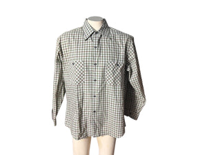 Vintage 60’s plaid shirt L Sears