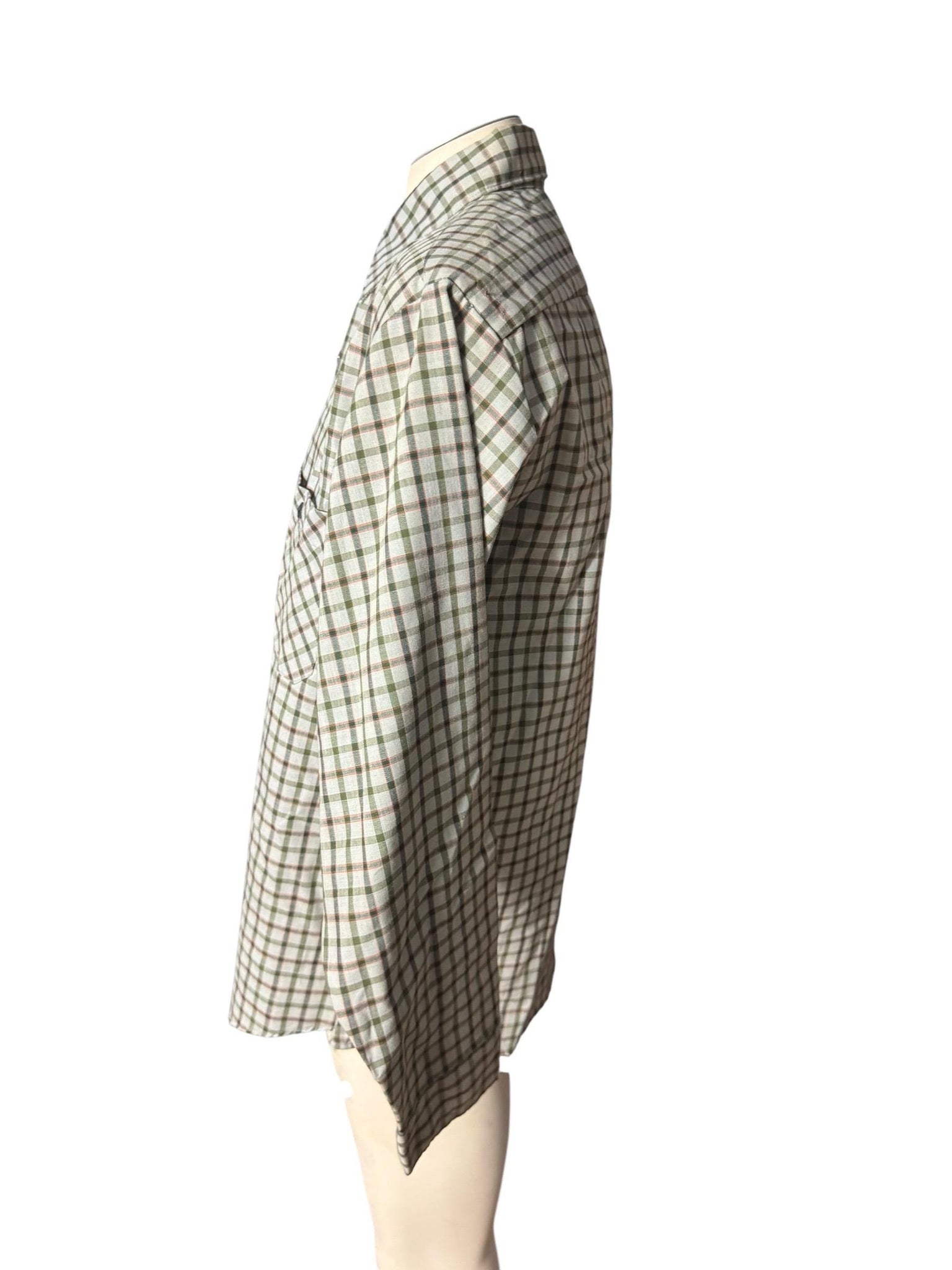 Vintage 60’s plaid shirt L Sears