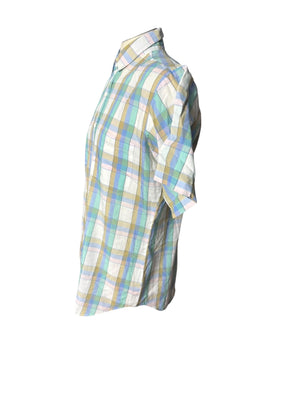 Vintage 80's Steeplechase men's plaid shirt M