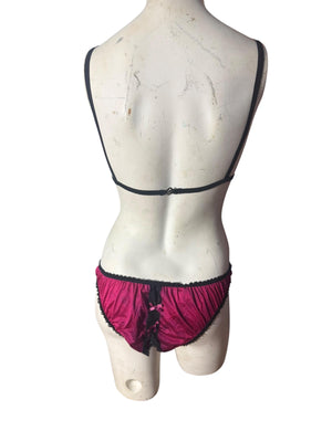 Vintage 80's lingerie set bra panties Darling S M
