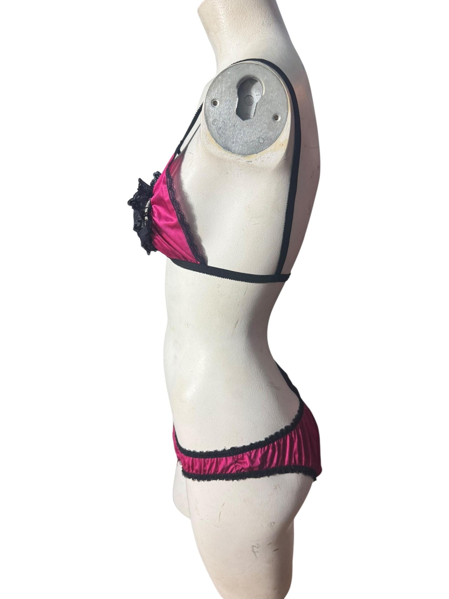 Vintage 80's lingerie set bra panties Darling S M