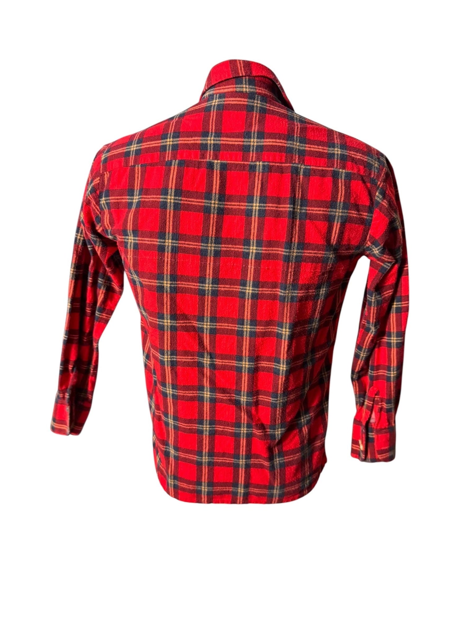 Vintage red plaid flannel shirt M Dickies